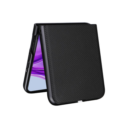 For Motorola Moto Razr 50 PU Leather PC Phone Case(Black) by buy2fix