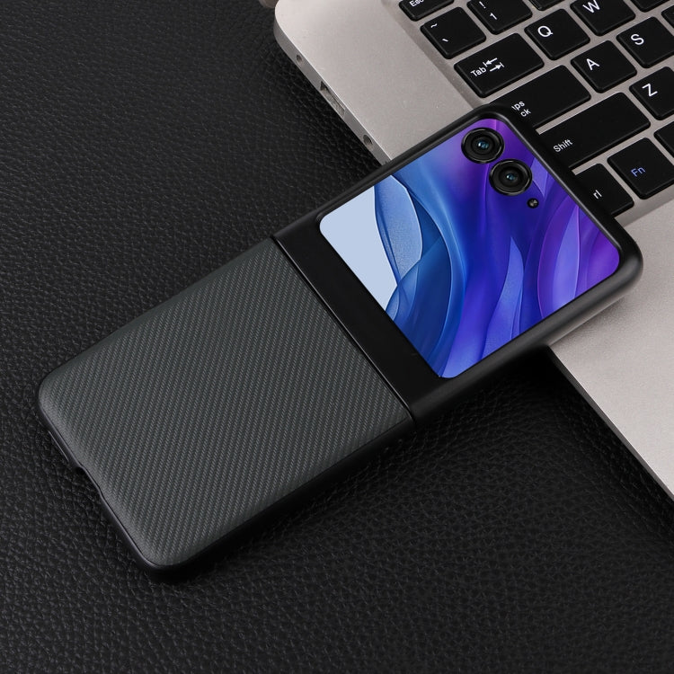 For Motorola Moto Razr 50 PU Leather PC Phone Case(Green) by buy2fix