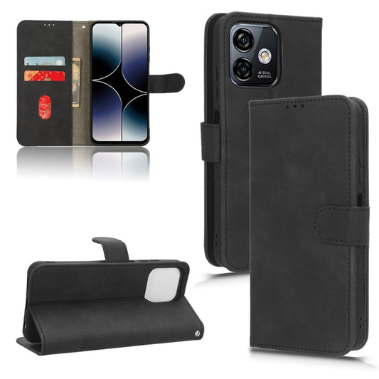 For Ulefone Note 16 Pro Skin Feel Magnetic Flip Leather Phone Case(Black) by buy2fix
