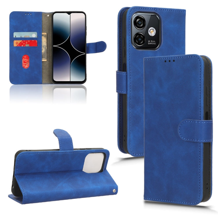 For Ulefone Note 16 Pro Skin Feel Magnetic Flip Leather Phone Case(Blue) by buy2fix