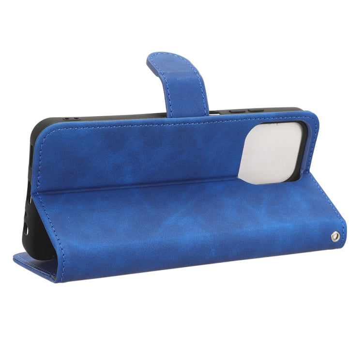 For Ulefone Note 16 Pro Skin Feel Magnetic Flip Leather Phone Case(Blue) by buy2fix