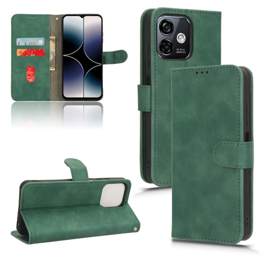 For Ulefone Note 16 Pro Skin Feel Magnetic Flip Leather Phone Case(Green) by buy2fix