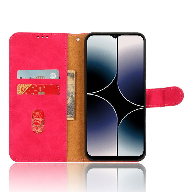 For Ulefone Note 16 Pro Skin Feel Magnetic Flip Leather Phone Case(Rose Red) by buy2fix