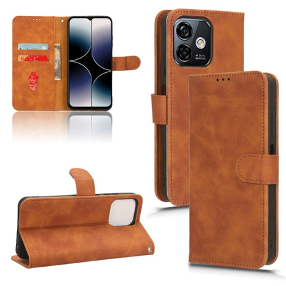 For Ulefone Note 16 Pro Skin Feel Magnetic Flip Leather Phone Case(Brown) by buy2fix