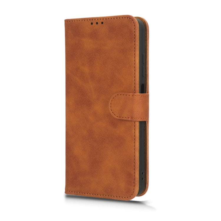 For Ulefone Note 16 Pro Skin Feel Magnetic Flip Leather Phone Case(Brown) by buy2fix