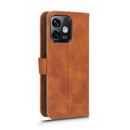 For Ulefone Note 16 Pro Skin Feel Magnetic Flip Leather Phone Case(Brown) by buy2fix