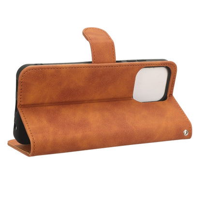 For Ulefone Note 16 Pro Skin Feel Magnetic Flip Leather Phone Case(Brown) by buy2fix