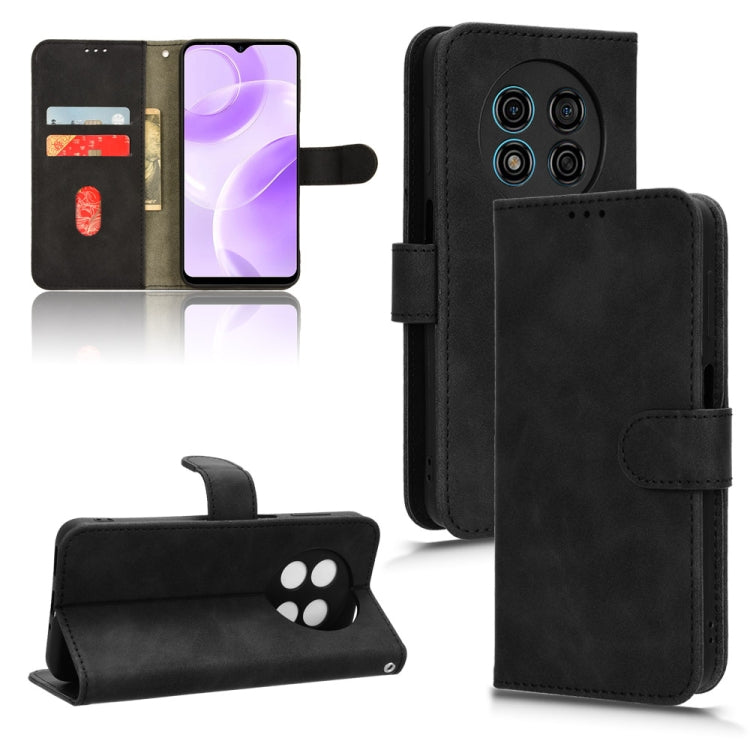 For Ulefone Note 15 Skin Feel Magnetic Flip Leather Phone Case(Black) by buy2fix