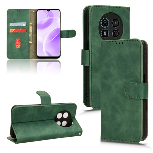 For Ulefone Note 15 Skin Feel Magnetic Flip Leather Phone Case(Green) by buy2fix