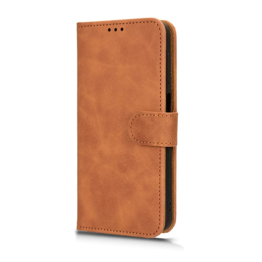 For Ulefone Note 15 Skin Feel Magnetic Flip Leather Phone Case(Brown) by buy2fix