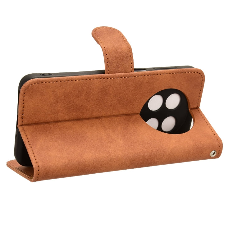 For Ulefone Note 15 Skin Feel Magnetic Flip Leather Phone Case(Brown) by buy2fix