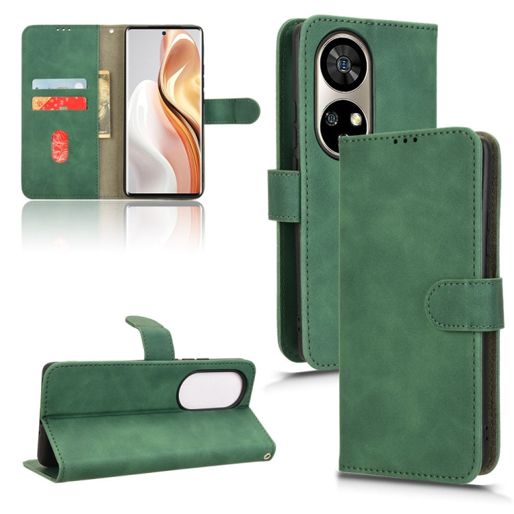For Ulefone Note 17 Pro Skin Feel Magnetic Flip Leather Phone Case(Green) by buy2fix