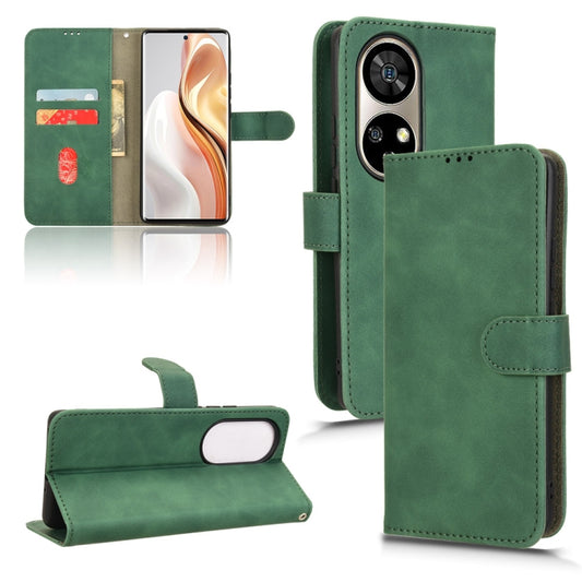 For Ulefone Note 17 Pro Skin Feel Magnetic Flip Leather Phone Case(Green) by buy2fix