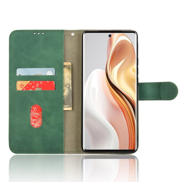 For Ulefone Note 17 Pro Skin Feel Magnetic Flip Leather Phone Case(Green) by buy2fix