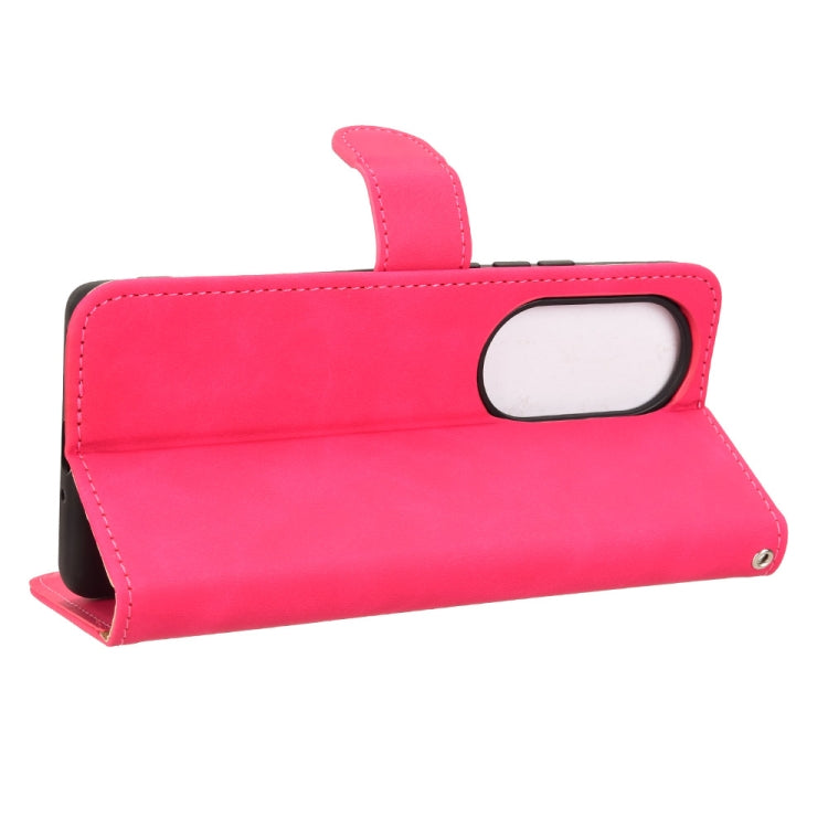 For Ulefone Note 17 Pro Skin Feel Magnetic Flip Leather Phone Case(Rose Red) by buy2fix