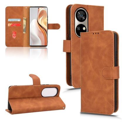 For Ulefone Note 17 Pro Skin Feel Magnetic Flip Leather Phone Case(Brown) by buy2fix