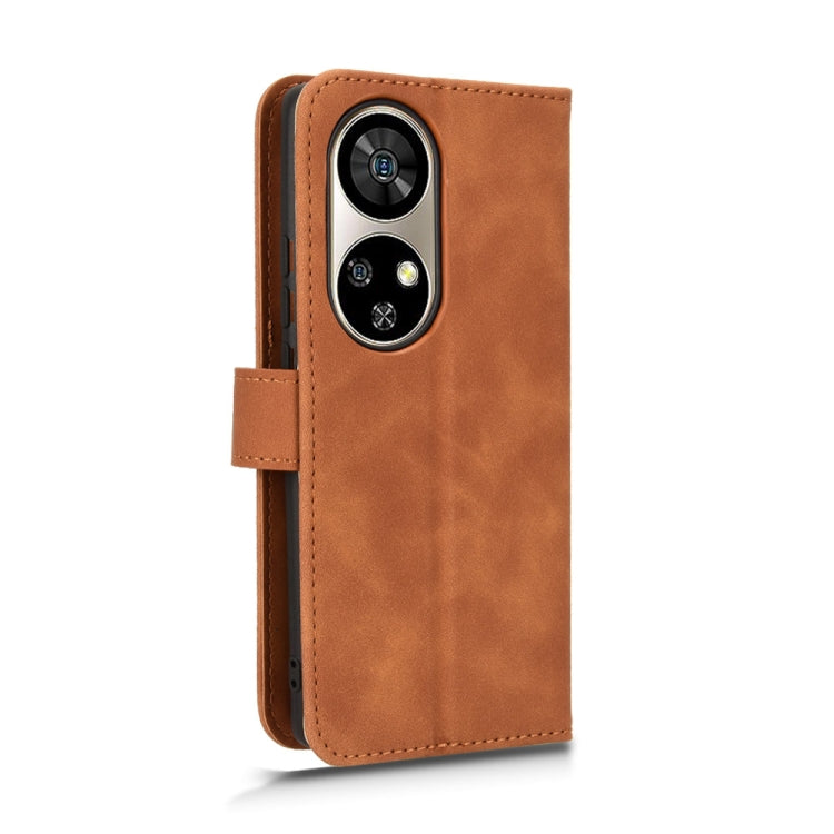 For Ulefone Note 17 Pro Skin Feel Magnetic Flip Leather Phone Case(Brown) by buy2fix