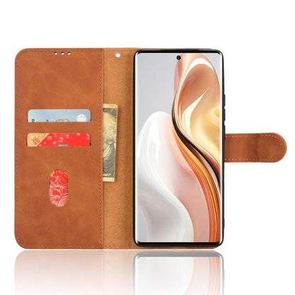 For Ulefone Note 17 Pro Skin Feel Magnetic Flip Leather Phone Case(Brown) by buy2fix