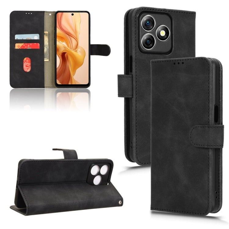 For Ulefone Note 18 Ultra Skin Feel Magnetic Flip Leather Phone Case(Black) by buy2fix