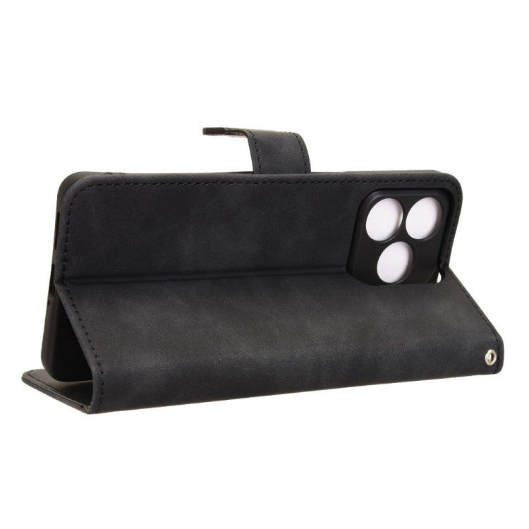 For Ulefone Note 18 Ultra Skin Feel Magnetic Flip Leather Phone Case(Black) by buy2fix