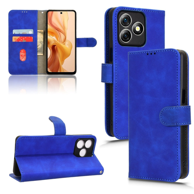 For Ulefone Note 18 Ultra Skin Feel Magnetic Flip Leather Phone Case(Blue) by buy2fix