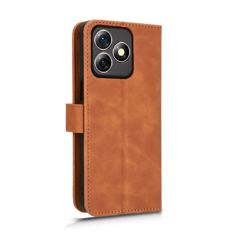 For Ulefone Note 18 Ultra Skin Feel Magnetic Flip Leather Phone Case(Brown) by buy2fix