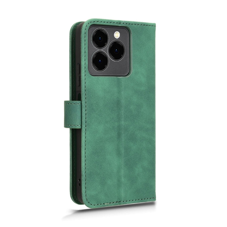 For Ulefone Note 20 Pro Skin Feel Magnetic Flip Leather Phone Case(Green) by buy2fix