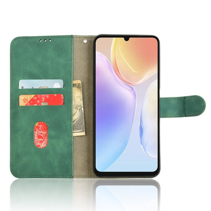 For Ulefone Note 20 Pro Skin Feel Magnetic Flip Leather Phone Case(Green) by buy2fix