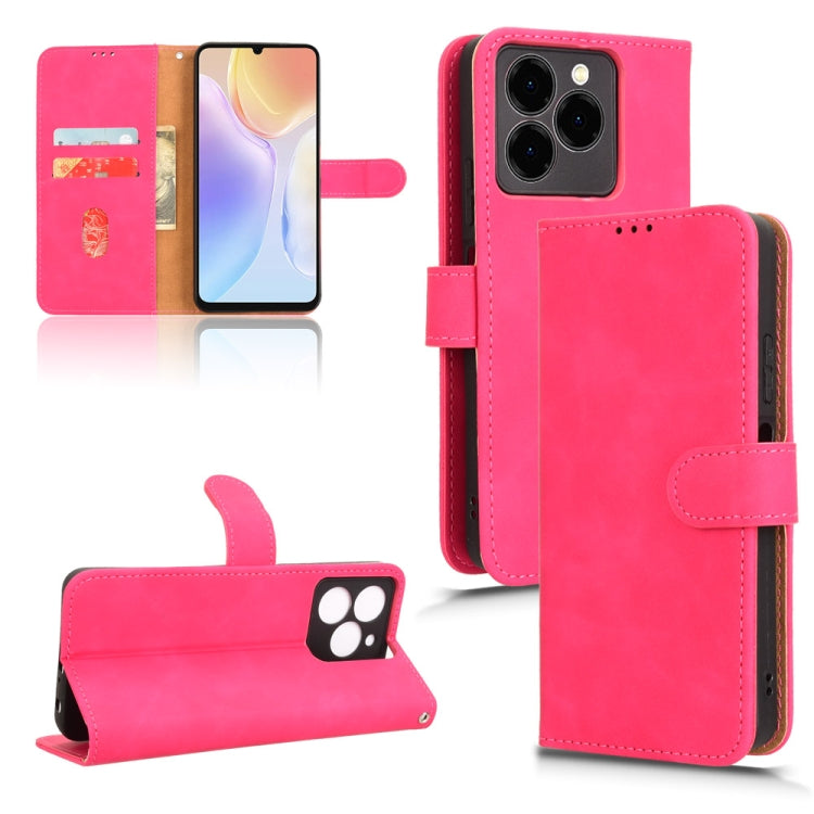 For Ulefone Note 20 Pro Skin Feel Magnetic Flip Leather Phone Case(Rose Red) by buy2fix