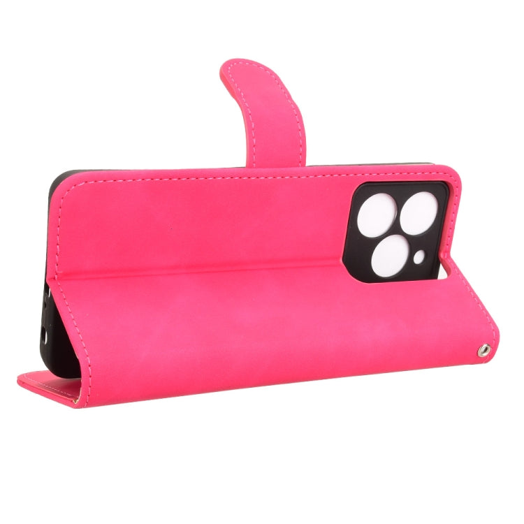 For Ulefone Note 20 Pro Skin Feel Magnetic Flip Leather Phone Case(Rose Red) by buy2fix