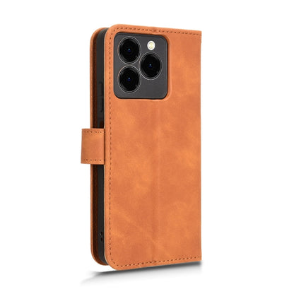 For Ulefone Note 20 Pro Skin Feel Magnetic Flip Leather Phone Case(Brown) by buy2fix