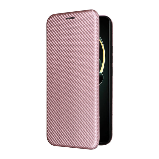 For Xiaomi Redmi K60 Ultra Carbon Fiber Texture Flip Leather Phone Case(Pink) - Xiaomi Cases by buy2fix | Online Shopping UK | buy2fix