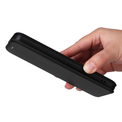 For Xiaomi Redmi Note 13 4G Carbon Fiber Texture Flip Leather Phone Case(Black) - Xiaomi Cases by buy2fix | Online Shopping UK | buy2fix
