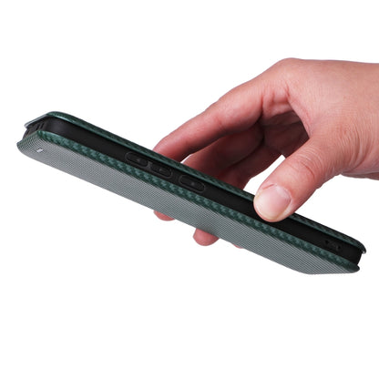 For Xiaomi Redmi K70E 5G Carbon Fiber Texture Flip Leather Phone Case(Green) - Xiaomi Cases by buy2fix | Online Shopping UK | buy2fix