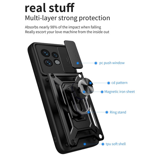 For Motorola Edge 40 Pro Sliding Camera Cover Design TPU+PC Phone Case(Mint Green) - Motorola Cases by buy2fix | Online Shopping UK | buy2fix