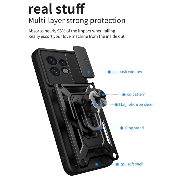 For Motorola Edge 40 Pro Sliding Camera Cover Design TPU+PC Phone Case(Red) - Motorola Cases by buy2fix | Online Shopping UK | buy2fix