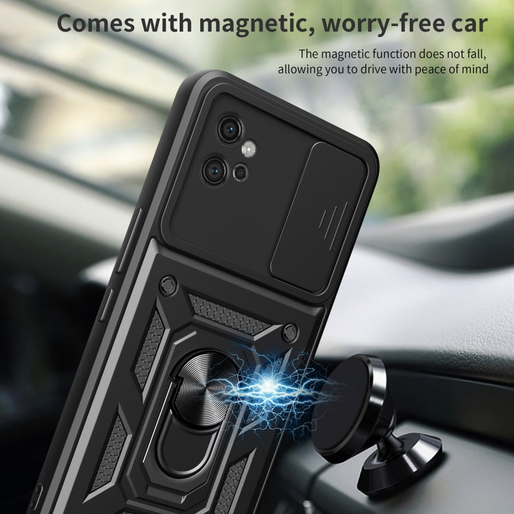 For Motorola Moto G32 Sliding Camera Cover Design TPU+PC Phone Case(Rose Gold) by buy2fix