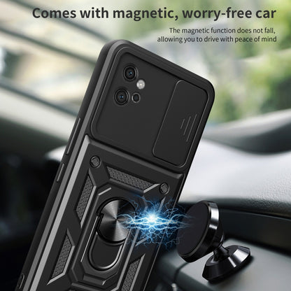 For Motorola Moto G32 Sliding Camera Cover Design TPU+PC Phone Case(Silver) by buy2fix