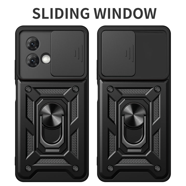 For Motorola Moto G84 Sliding Camera Cover Design TPU+PC Phone Case(Gold) by buy2fix