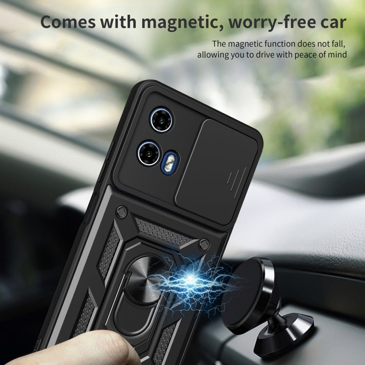 For Motorola Moto G34 5G Sliding Camera Cover Design TPU+PC Phone Case(Red) by buy2fix