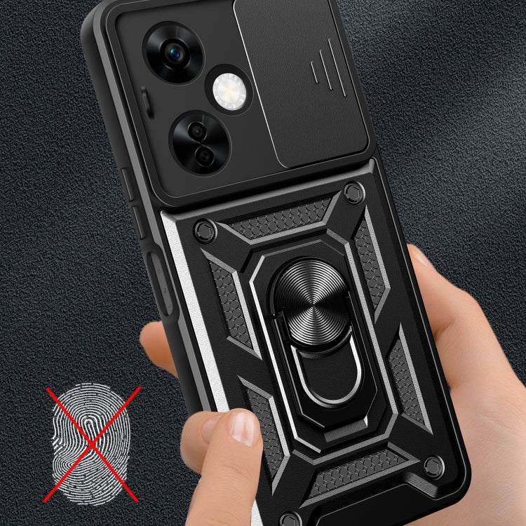 For OnePlus Nord N30 / CE3 Lite Sliding Camera Cover Design TPU+PC Phone Case(Red) - OnePlus Cases by buy2fix | Online Shopping UK | buy2fix