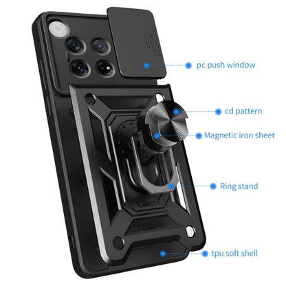 For OnePlus 12 5G Global Sliding Camera Cover Design TPU Hybrid PC Phone Case(Mint Green) - OnePlus Cases by buy2fix | Online Shopping UK | buy2fix