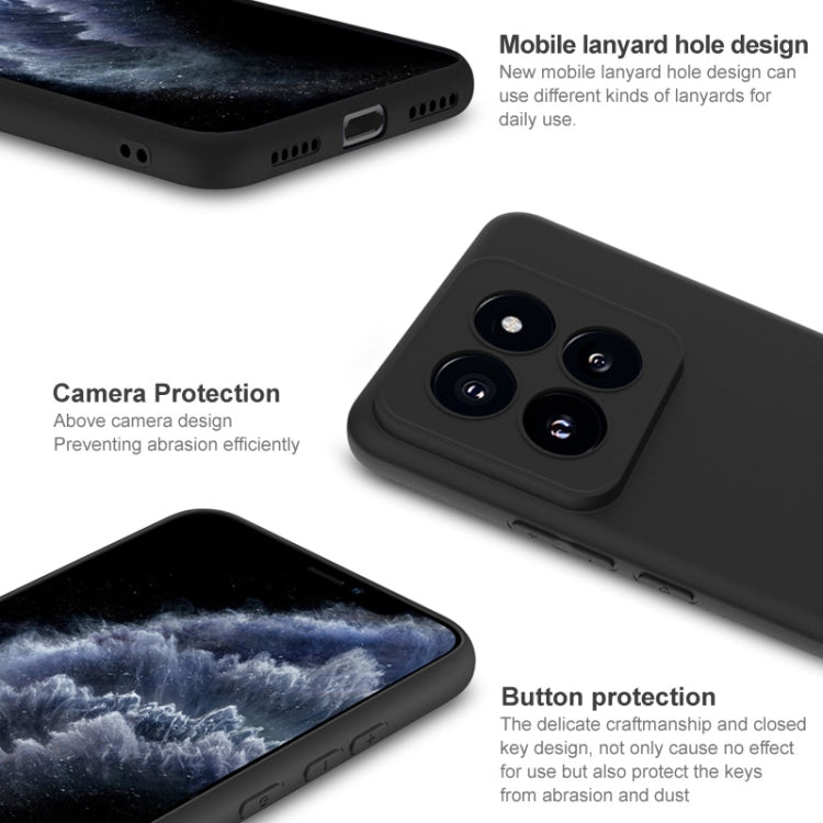 For Xiaomi 14 Pro 5G IMAK UC-3 Series Shockproof Frosted TPU Protective Phone Case(Black) - Xiaomi 14 Pro Cases by imak | Online Shopping UK | buy2fix