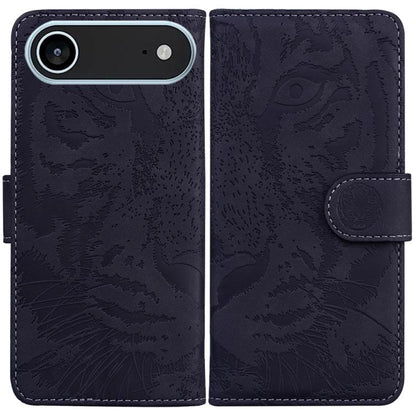 For iPhone Air Tiger Embossing Pattern Leather Phone Case(Black) - iPhone Air Cases by buy2fix | Online Shopping UK | buy2fix
