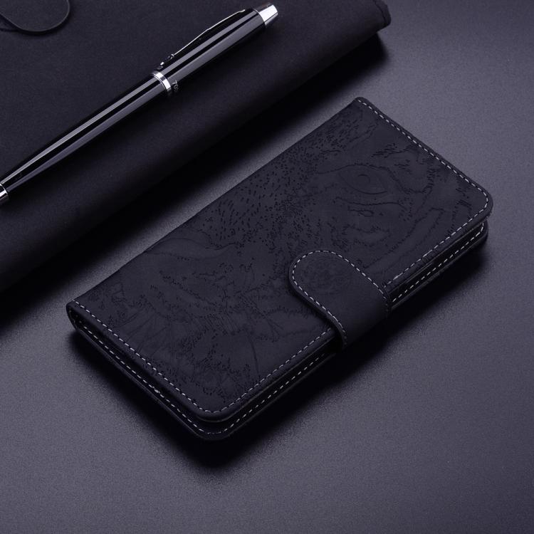 For iPhone Air Tiger Embossing Pattern Leather Phone Case(Black) - iPhone Air Cases by buy2fix | Online Shopping UK | buy2fix