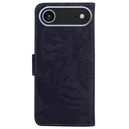 For iPhone Air Tiger Embossing Pattern Leather Phone Case(Black) - iPhone Air Cases by buy2fix | Online Shopping UK | buy2fix
