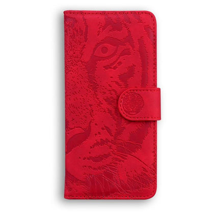 For iPhone Air Tiger Embossing Pattern Leather Phone Case(Red) - iPhone Air Cases by buy2fix | Online Shopping UK | buy2fix
