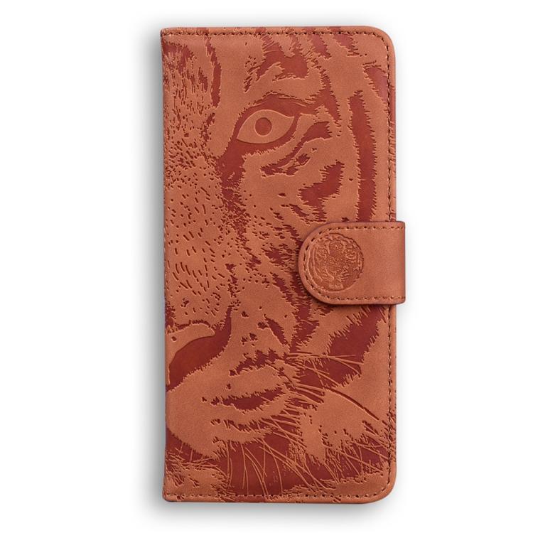 For iPhone Air Tiger Embossing Pattern Leather Phone Case(Brown) - iPhone Air Cases by buy2fix | Online Shopping UK | buy2fix
