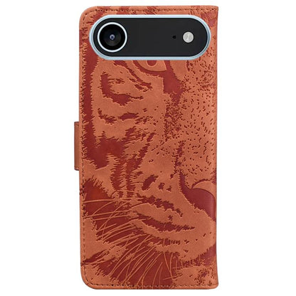 For iPhone Air Tiger Embossing Pattern Leather Phone Case(Brown) - iPhone Air Cases by buy2fix | Online Shopping UK | buy2fix