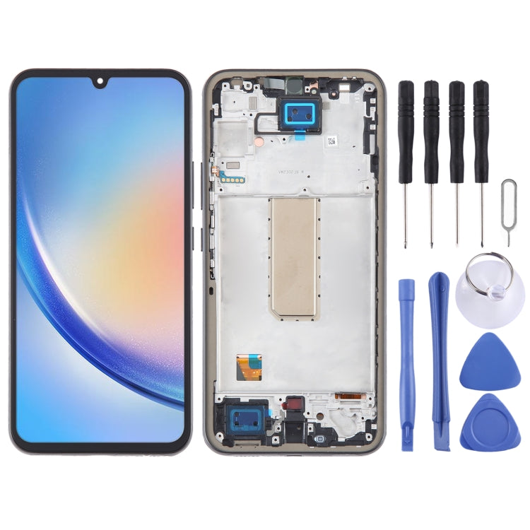 For Samsung Galaxy A34 SM-A346B Original LCD Screen Digitizer Full Assembly with Frame - LCD Screen by buy2fix | Online Shopping UK | buy2fix